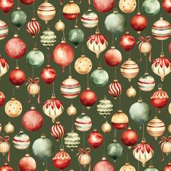 Festive Ornaments in Garland