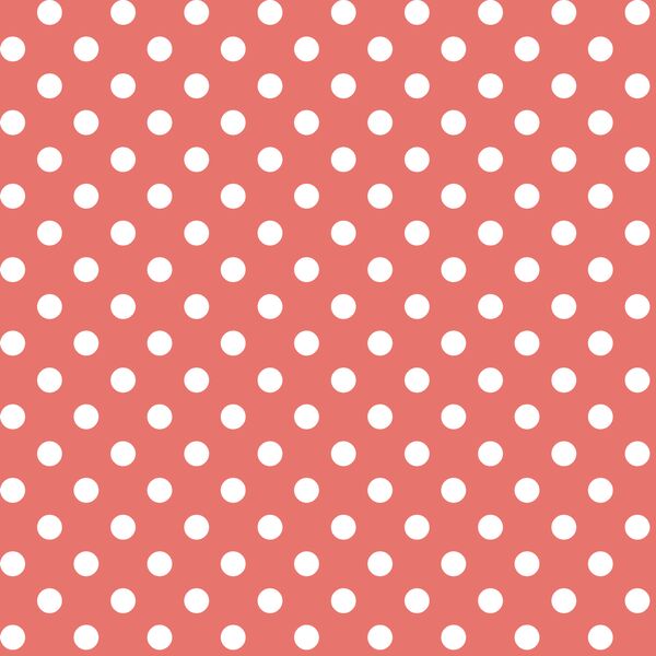 Candy Dot in Living Coral