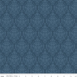 Damask in Navy