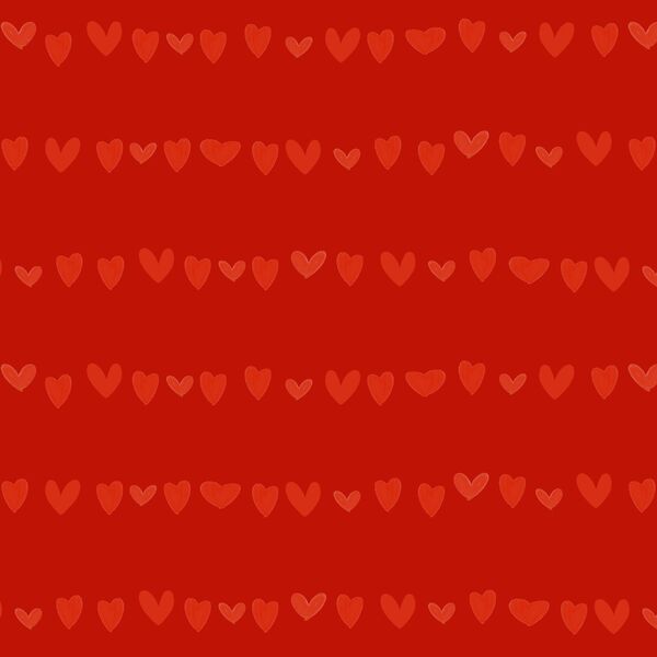 Large Striped Hearts in Red
