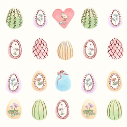 Painted Eggs in Easter