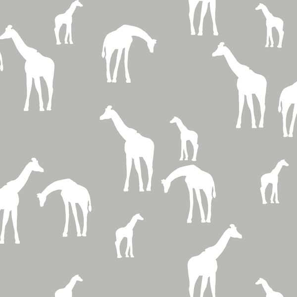 Giraffe Silhouette in Pebble