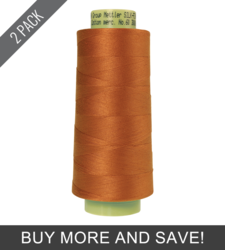 Amber Brown (9160-2103) - Silk Finish Cotton 60wt - 3000 Yards (2 Pack)