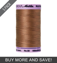 Walnut (9104-0280) - Silk Finish Cotton 50wt - 547 Yards (5 Pack)