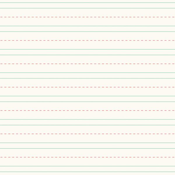 Writing Paper in Cursive