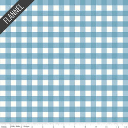 Gingham Flannel in Blue