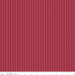 Stripes in Dahlia Red