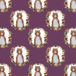 Small Woodland Bear in Plum