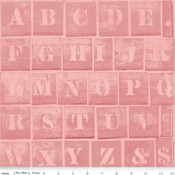 Character Stencil in Coral