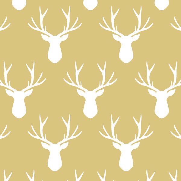 Stag Silhouette in Honey