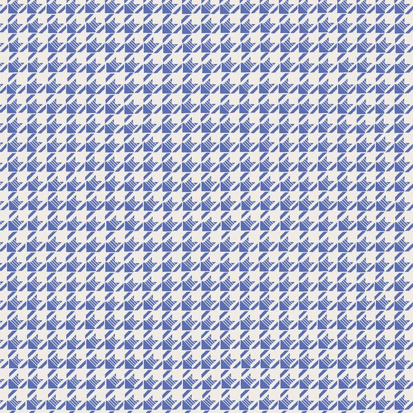 Striped Houndstooth in Royal Blue