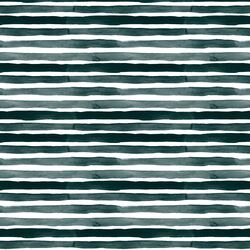 Watercolor Stripes in Dark Green