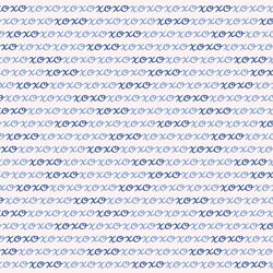 XOXO Stripe in True Blue