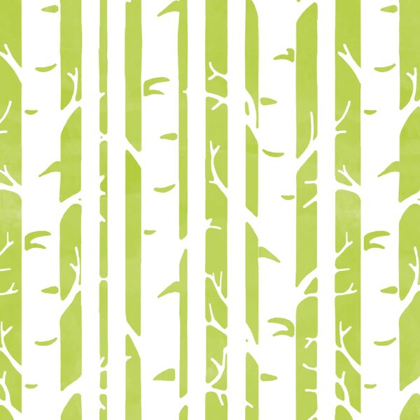 Birches in Lime