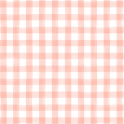 Watercolor Gingham in Blooming Pink