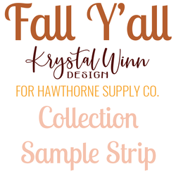 Fall Y'all Sample Strip