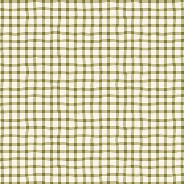 Wobbly Gingham in Basil