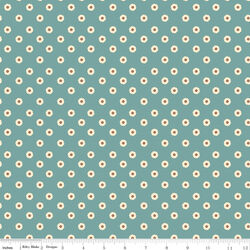 Flower Dots in Blue