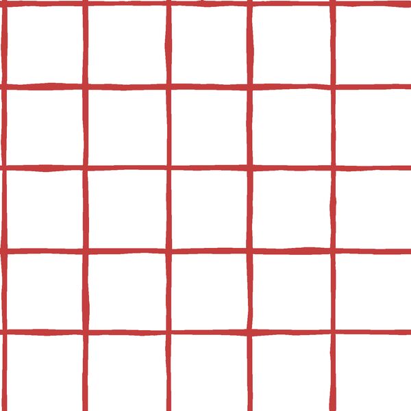 Windowpane in Geranium on White