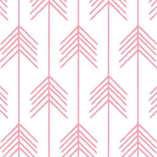 Vanes in Rose Pink on White