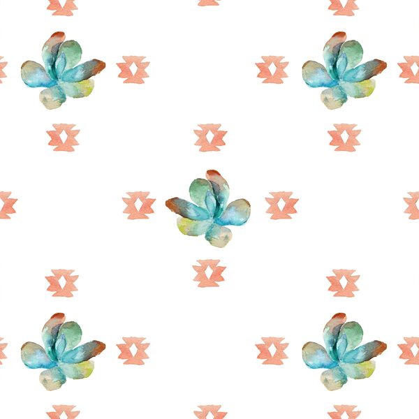 Western Succulent in White