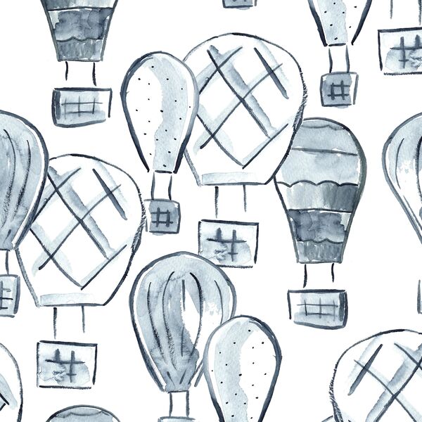 Large Hot Air Balloons in Indigo