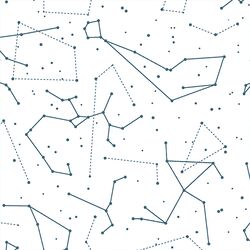 Star Charts in Lake on White