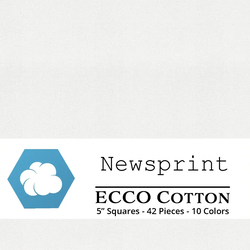 Ecco Cotton 5" Square Pack in Newsprint