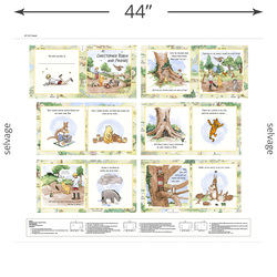Book Panel in Brown Green