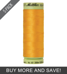 Marigold (9240-0161) - Silk Finish Cotton 60wt - 220 Yards (5 Pack)