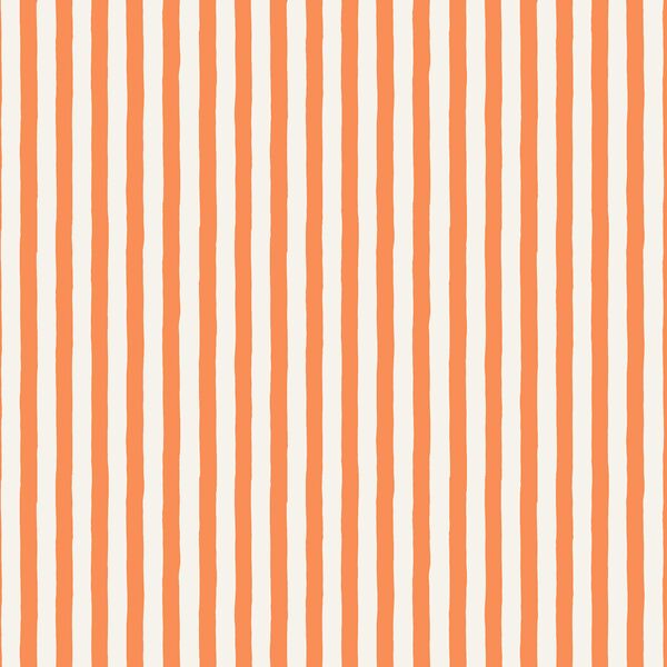 Large Striped Streamers in Tangerine