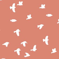 Flock Silhouette in Desert Rose