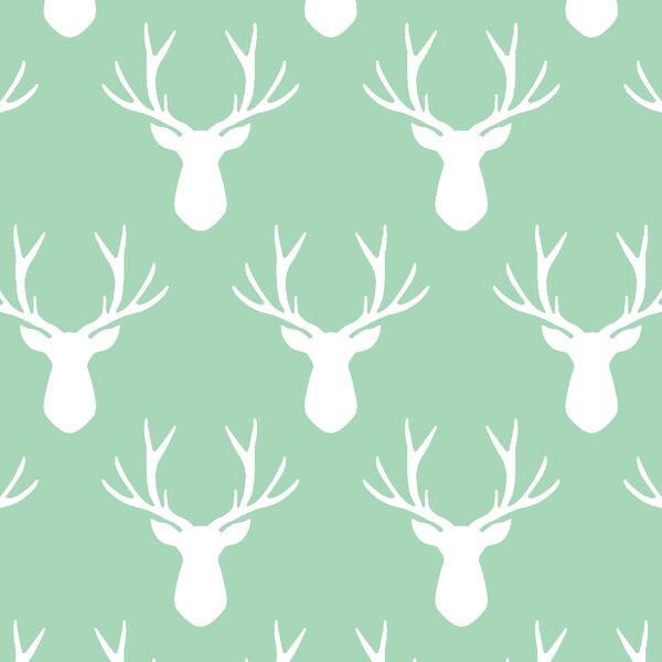 Stag Silhouette in Seaglass