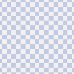 Vintage Checkers in Sky Blue