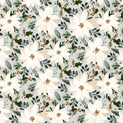 Poinsettia in Whisper Gray