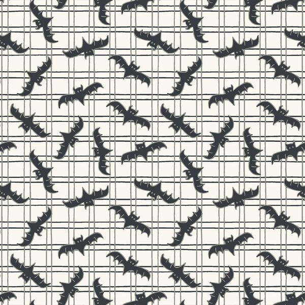 Totally Batty Plaid in Shadowed Sage
