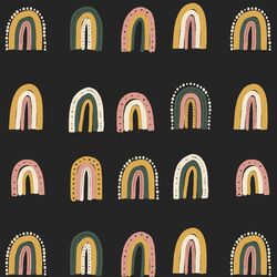 Groovy Rainbow in Black