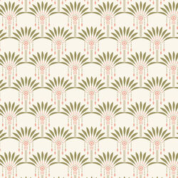 Art Deco Palms in Ivory