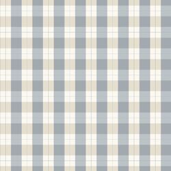 Country Gingham in Gray Blue