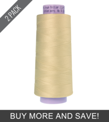 Antique White (9150-3612) - Silk Finish Cotton 50wt - 2000 Yards (2 Pack)