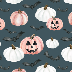 Jack-O-Lanterns in Pink and Midnight Blue