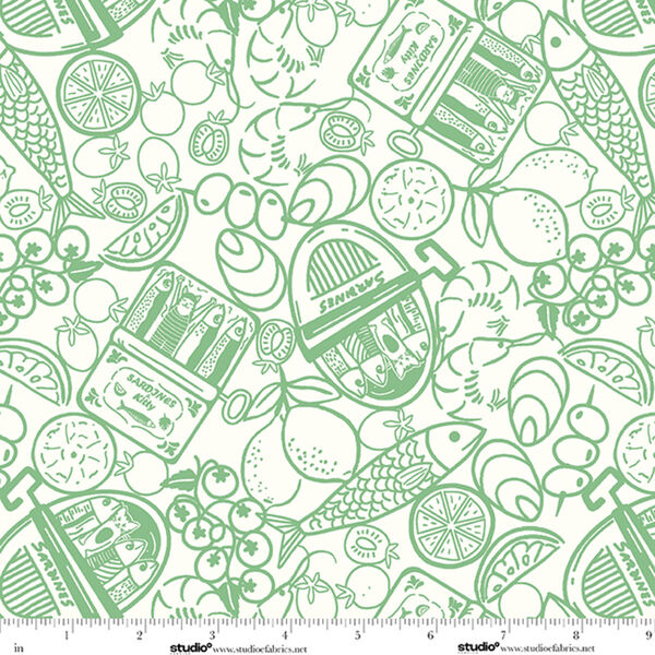 Food Linework in Matcha