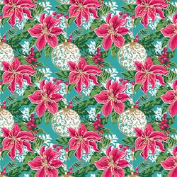 Little Poinsettia Garland in Ocean