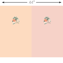 Just Peachy T-Shirt Panel in Azalea and Camelia