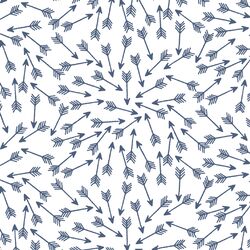 Arrows in Midnight on White