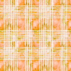 Watercolor Plaid in Pumpkin