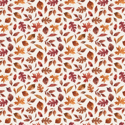 Little Fall Leaves in Cream