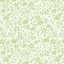 Spring Silhouette in Spring Green on Cream
