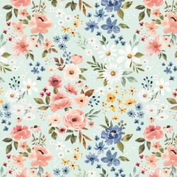 Blooming Travels in Airy Blue