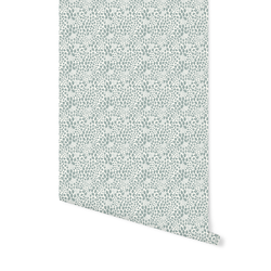 Berry Meadows in Pewter Blue on Cream